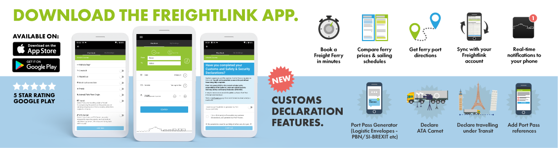 Freightlink App features, Google Play rating and Google Play / App Store 